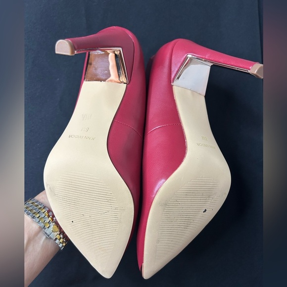 JENN ARDOR Women Pointed Toe Stiletto Heel Pumps Size 8 in Red - Picture 11 of 11